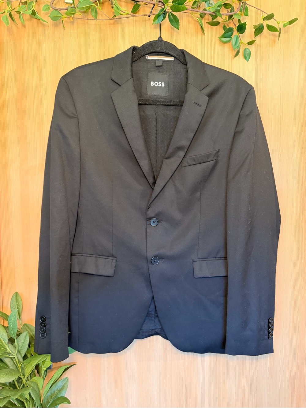 BOSS Black Blazer Sport Coat Super 120 Italian Fabric Men’s 38S
